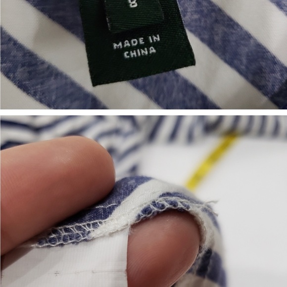 J. Crew Striped Mini Dress with pockets, Size 8 - Picture 2 of 4